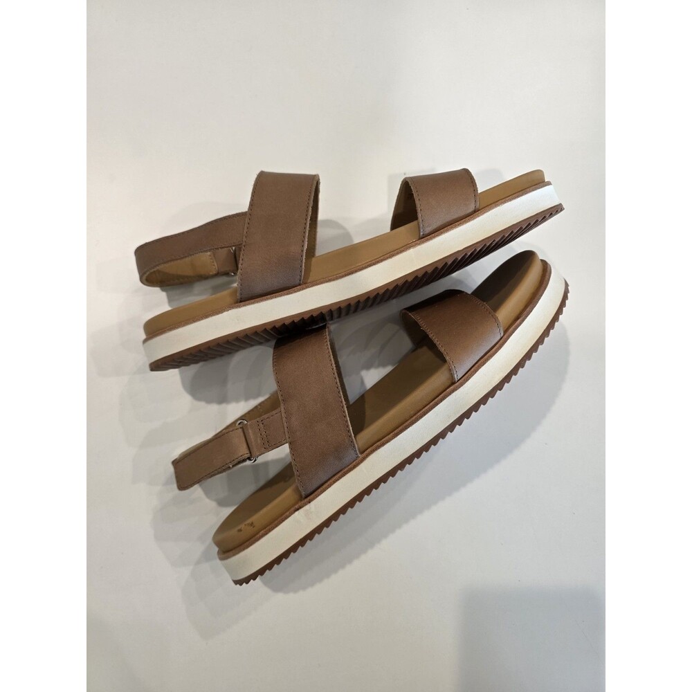 Nisolo Go-To Sandals Shoes Womens 10 Brown Leather Slingback Adjustable Strap